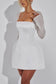 Glitter Long Sleeve Backless Sexy Mini Dress