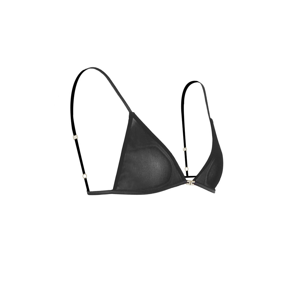 Sexy Deep V Black Sheer Striped Maxi Dress | Runway-Inspired Evening Gown