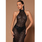 Sexy Backless Nightclub Party Rhinestone Sequined Transparent Dress