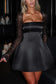 Glitter Long Sleeve Backless Sexy Mini Dress