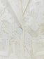 Mesh  Embroidery Sequined Blazer Trousers Suit Two Piece Set