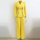Diamond Strip Suit Two Piece Set