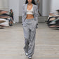Embroidery Drilling Double Breasted Pant Two Piece Set
