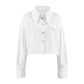 French Collared Loose Pure Cotton Shirt