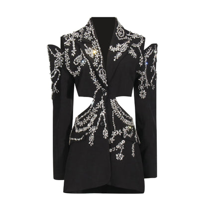 Formal Wear Summer Heavy Industry Beads High-Grade Blazer for Women