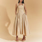 Retro Cami Dress Ruffled Dress