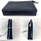 Louis Vuitton Pochette Voyage MM Taiga Dark Blue Leather Hand Bag Limited Edition