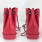 Chanel Aged Calfskin Quilted Small Gabrielle Red Backpack