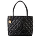 Chanel Caviar Medallion Tote - Black