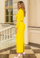 Diamond Inlaid Short Top Skirt Set Two Piece Set