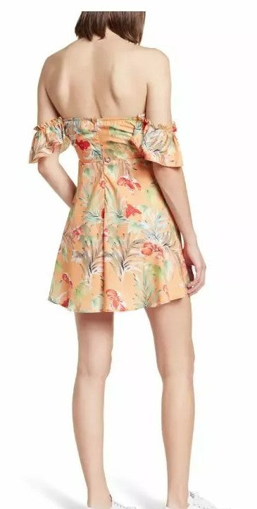 AREA STARS Taylor Tropical Floral Mini Dress M