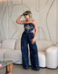 MABLE Linen Embroidered Scarf Top and Pants Set