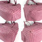 Bottega Venetta Nappa Intrecciato Large Seamless Rose Pink tote Bag