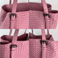 Bottega Venetta Nappa Intrecciato Large Seamless Rose Pink tote Bag
