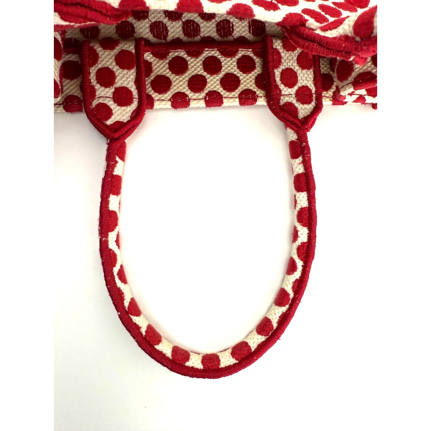 Christian Dior Canvas Dior Amour Dots Vertical Book Tote