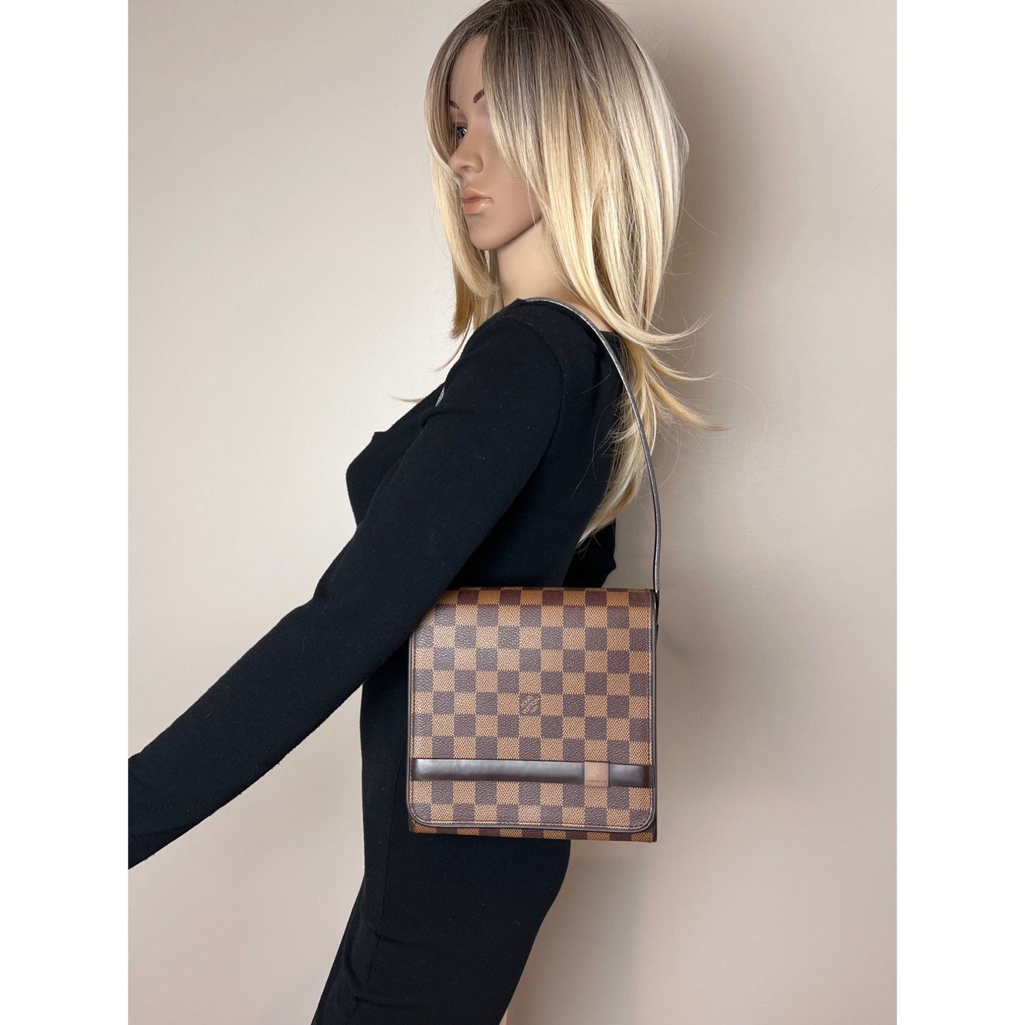 Louis Vuitton Mini Tribecca Damier Ebene Shoulder Bag