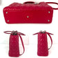 Christian Dior Lambskin Cannage Large Red Lady Dior Shoulder Bag