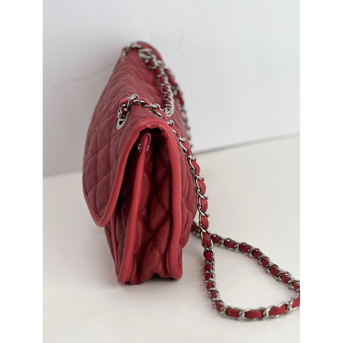 Chanel Caviar Quilted Medium French Riviera Red Flap