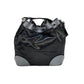 CHANEL Satin CC Large Black Bucket Shouler Bag