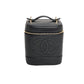 Chanel Vanity Cosmetic Case Black Caviar Leather Bag