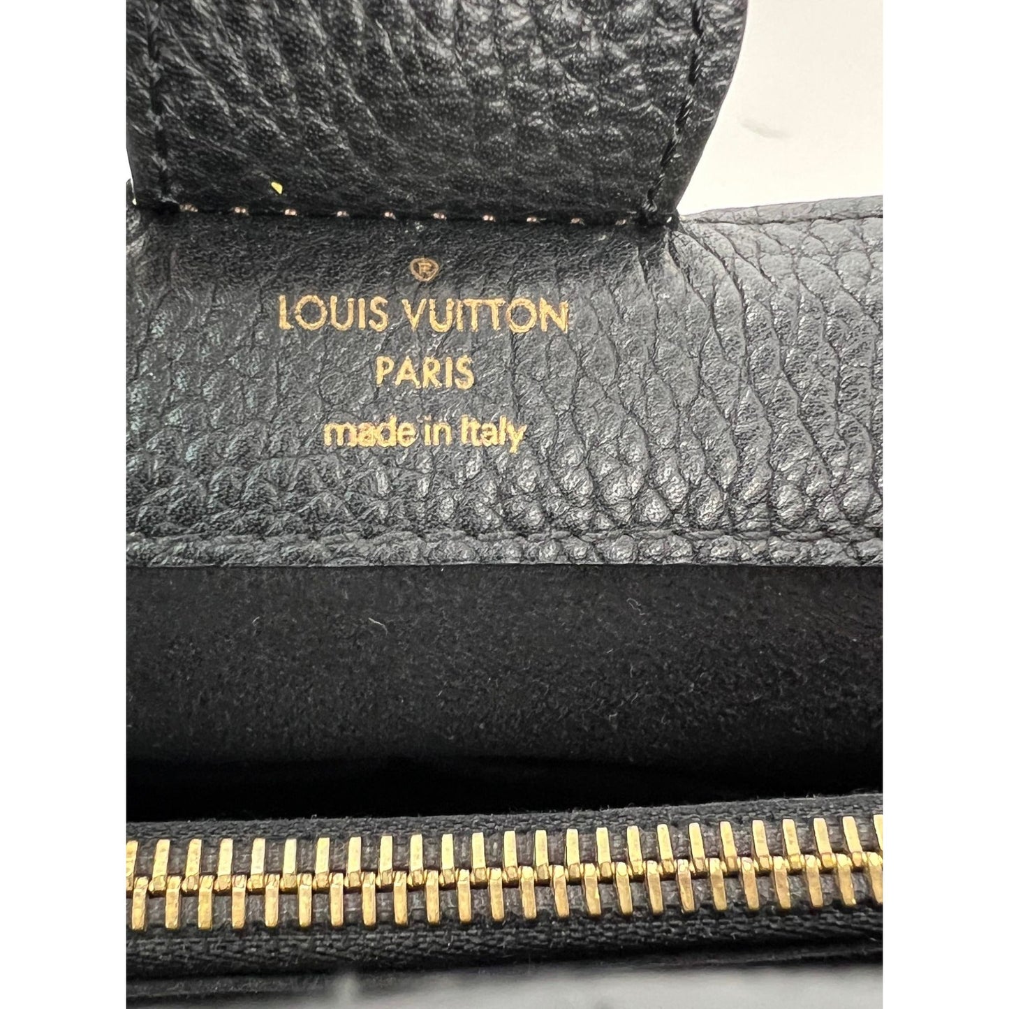 Louis Vuitton Damier EbeneCuir Taurillon Brittany Black Shoulder Bag