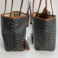 GOYARD St. Louis Goyardine PM Black Tote Bag
