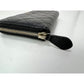 Chanel Caviar Quilted Large Gusset  Zip Around Black Wallet