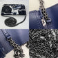 Chanel Reissue 2.55 Quilted Printed Canvas Limited Edition Wallet on a Chain Clutch RARE