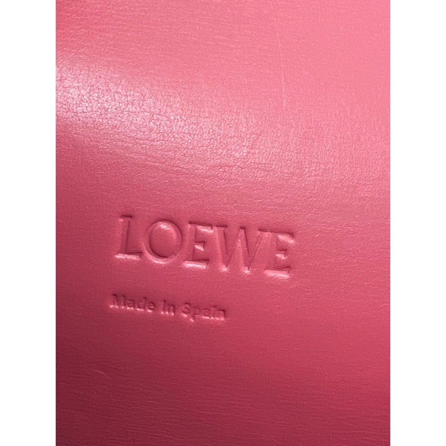 Loewe Medium Barcelona Pink Leather Shoulder Bag