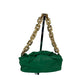 Bottega Veneta Green Chain Leather Pouch Bag  Clutch