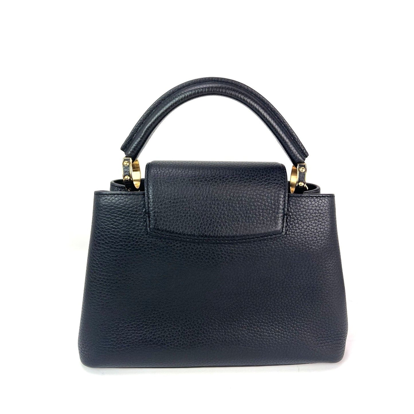 Louis Vuitton  Taurillon Capucines Trapped Leopard BB Black Shoulder Bag