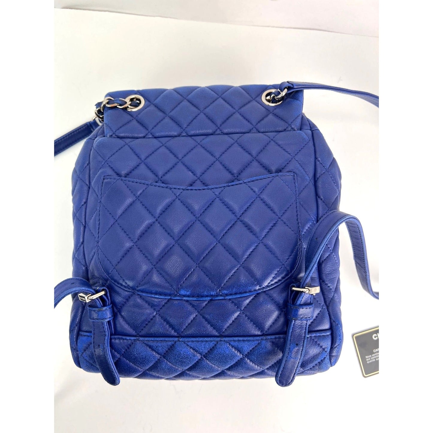 Chanel Lambskin Quilted Small Urban Spirit Blue Backpack