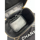 Chanel Vanity Cosmetic Case Black Caviar Leather Bag