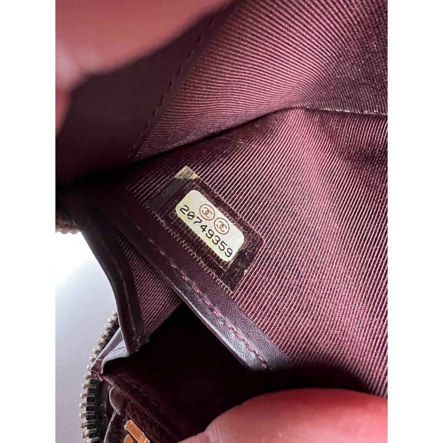 Chanel Caviar Quilted Large Gusset  Zip Around Black Wallet