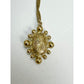 Chanel Crystal CC Necklace Gold Pearly Fashion Jewelry