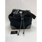 CHANEL Satin CC Large Black Bucket Shouler Bag