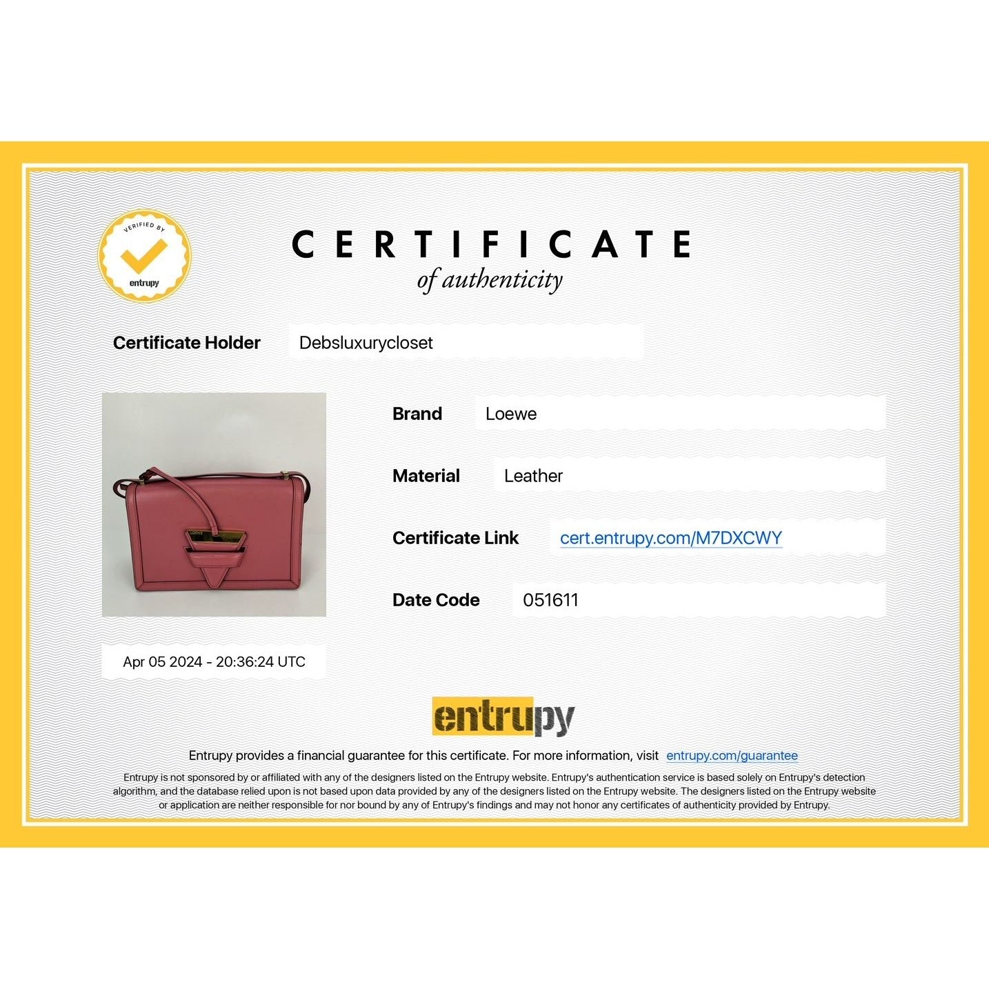 Loewe Medium Barcelona Pink Leather Shoulder Bag