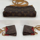 LOUIS VUITTON Pallas Monogram Clutch Cherry Crossbody