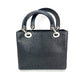 Christian Dior Medium Lady Laced Black Leather Limited Edition Shoulder Bag