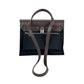 Hermes Toile vache Hunter Herbag zip 31 PM Black Ebene Shoulder Bag