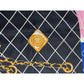Chanel Silk Pink Black Blue Scarf
