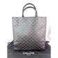 Celine Triomphe Vertical Cabas Black Monogram Canvas Tote