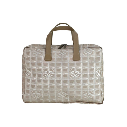 Chanel Canvas Nylon Travel Briefcase Attache Bag 