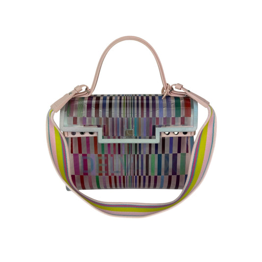 Delvaux PVC Tempete The Eye Catcher Multicolor Satchel Bag