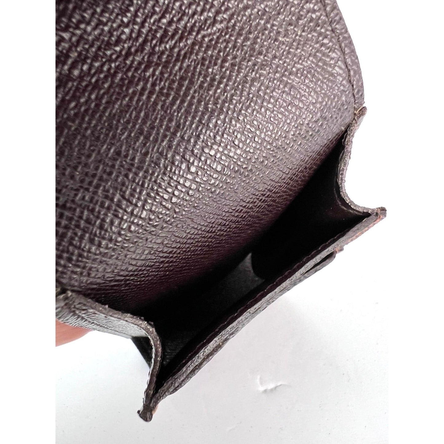 LOUIS VUITTON Damier Ebene Cigarette Card Cosmetic Case Pouch