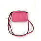 Fendi Monster Baguette Pink Leather Micro Crossbody Bag