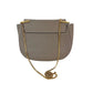 Chloe Small Drew Gray Grained Lambskin Leather Shoulder Cross-body Bag