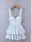 Silk chiffon pleated dress with tie
