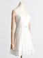 Embroidered Sling Ruffle Dress