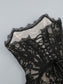 Sexy Lace See-through Splicing Waist Tube Mini Dress